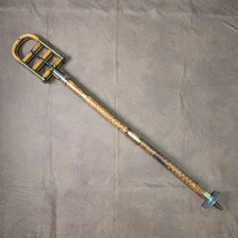 1905年頃 アンティーク シューティングステッキ 杖 バンブー竹 折りたたみ椅子